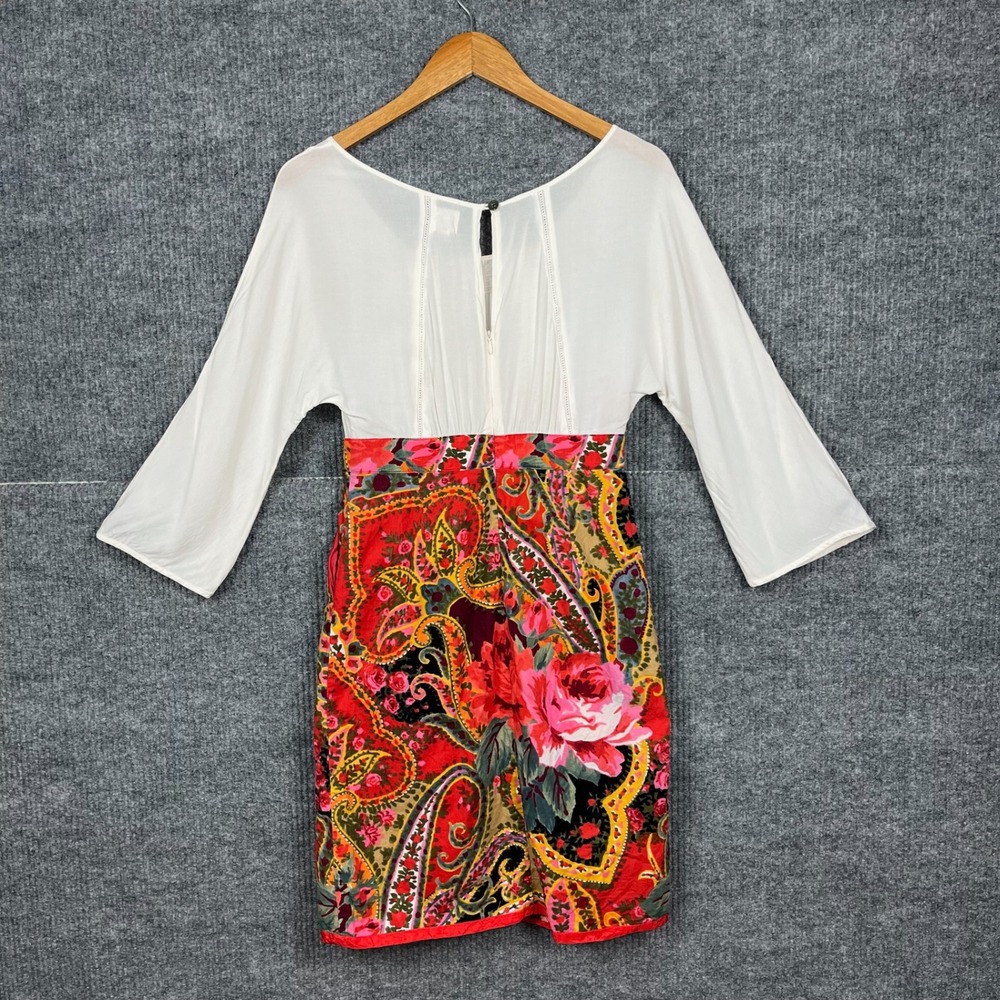 Edme & Esyllte Dress Womens 0 Easy As Pie Paisley Floral Corduroy Boho Pockets - Picture 2 of 9